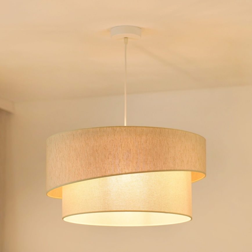 Brilagi - Підвісна люстра SHINE 1xE27/15W/230V діаметр 50 см кремовий