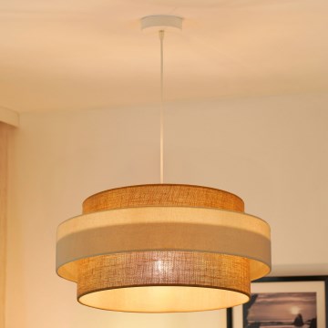 Brilagi - Підвісна люстра SPACE LIGHT 1xE27/15W/230V діаметр 50 см бежевий/кремовий