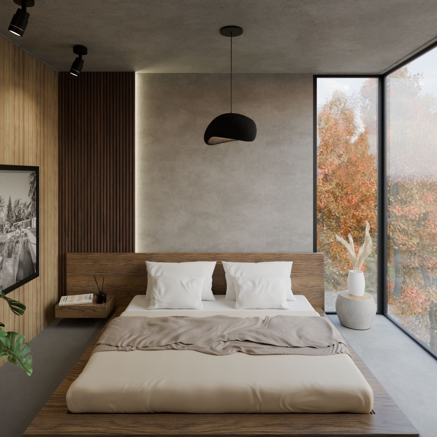 Brilagi - Підвісна люстра WABI SABI, 1xE27/40W/230V, діаметр 35 см, чорна