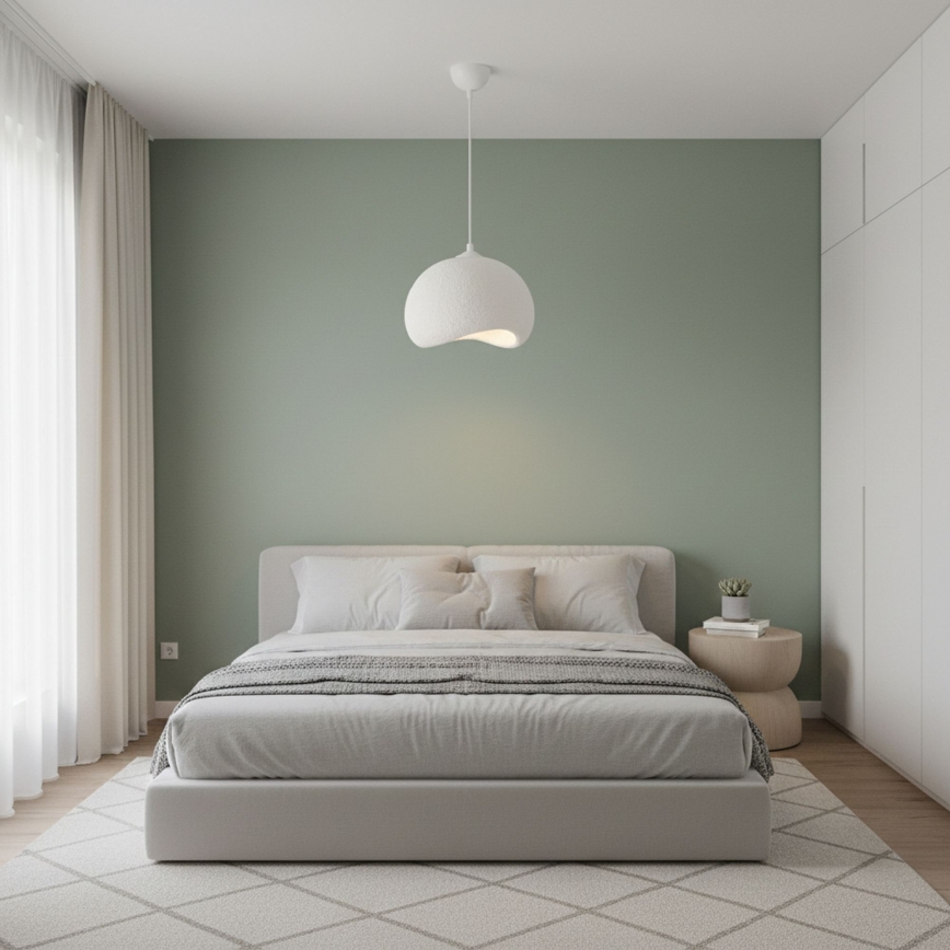 Brilagi - Підвісна люстра WABI SABI на тросі 1xE27/40W/230V, діаметр 34 cm, біла