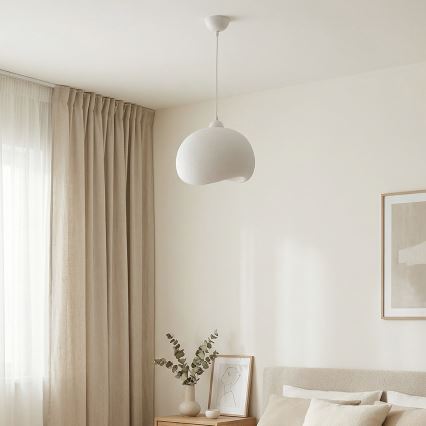 Brilagi - Підвісна люстра WABI SABI на тросі 1xE27/40W/230V, діаметр 34 cm, біла
