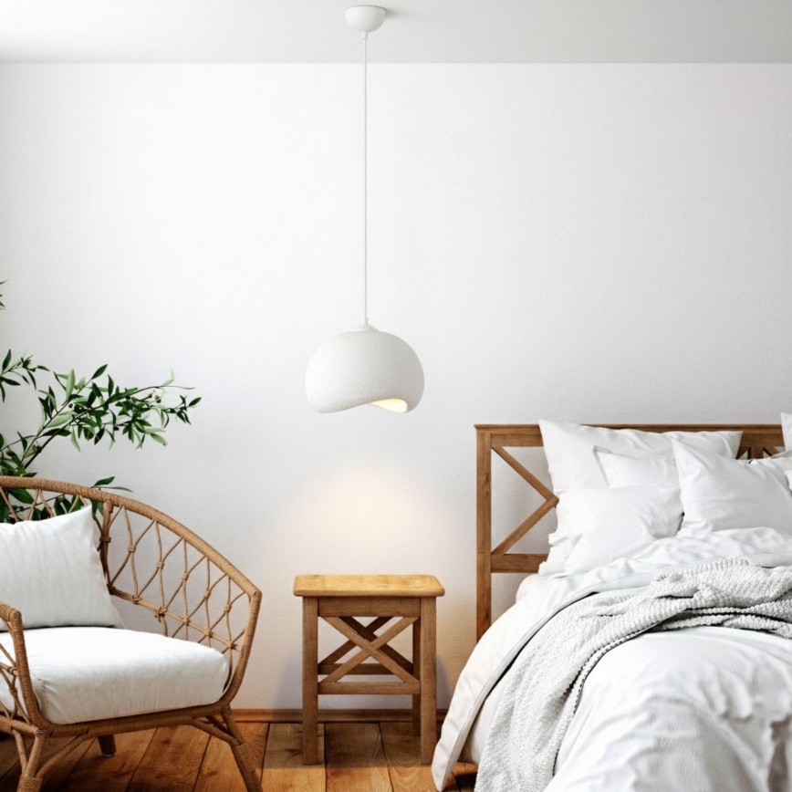 Brilagi - Підвісна люстра WABI SABI на тросі 1xE27/40W/230V, діаметр 34 cm, біла