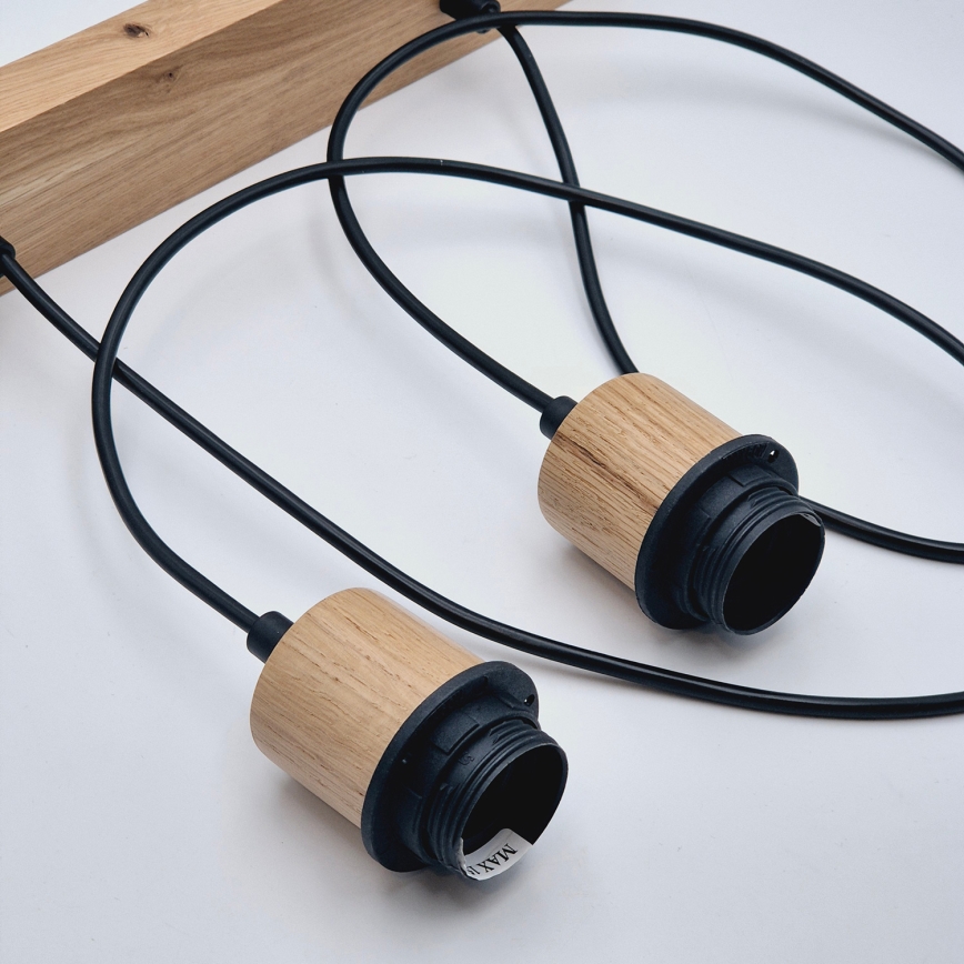 Brilagi - Підвісна люстра WOODY BASKET 2xE27/60W/230V дуб