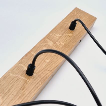 Brilagi - Підвісна люстра WOODY BASKET 3xE27/60W/230V дуб