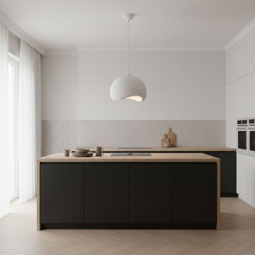 Brilagi - Підвісна люстра YONTU на тросі 1xE27/40W/230V, діаметр 34 cm, біла