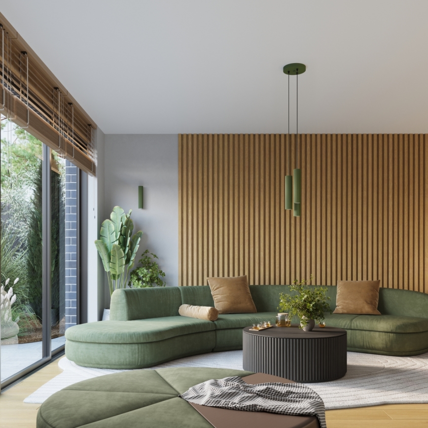 Brilagi - підвісна світлодіодна люстра на тросі CRESTO 3xGU10/10W/230V, зелена