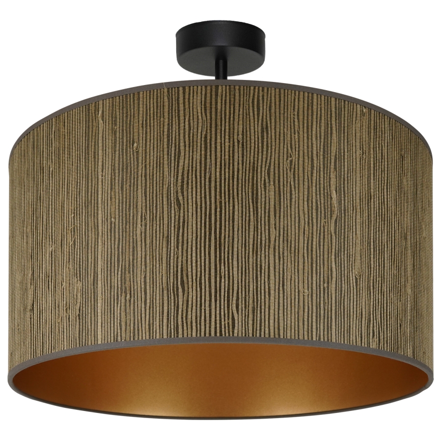 Brilagi - Накладна люстра BOSTON ROLLER 1xE27/15W/230V діаметр 45 см солом'яний коричневий/золотий