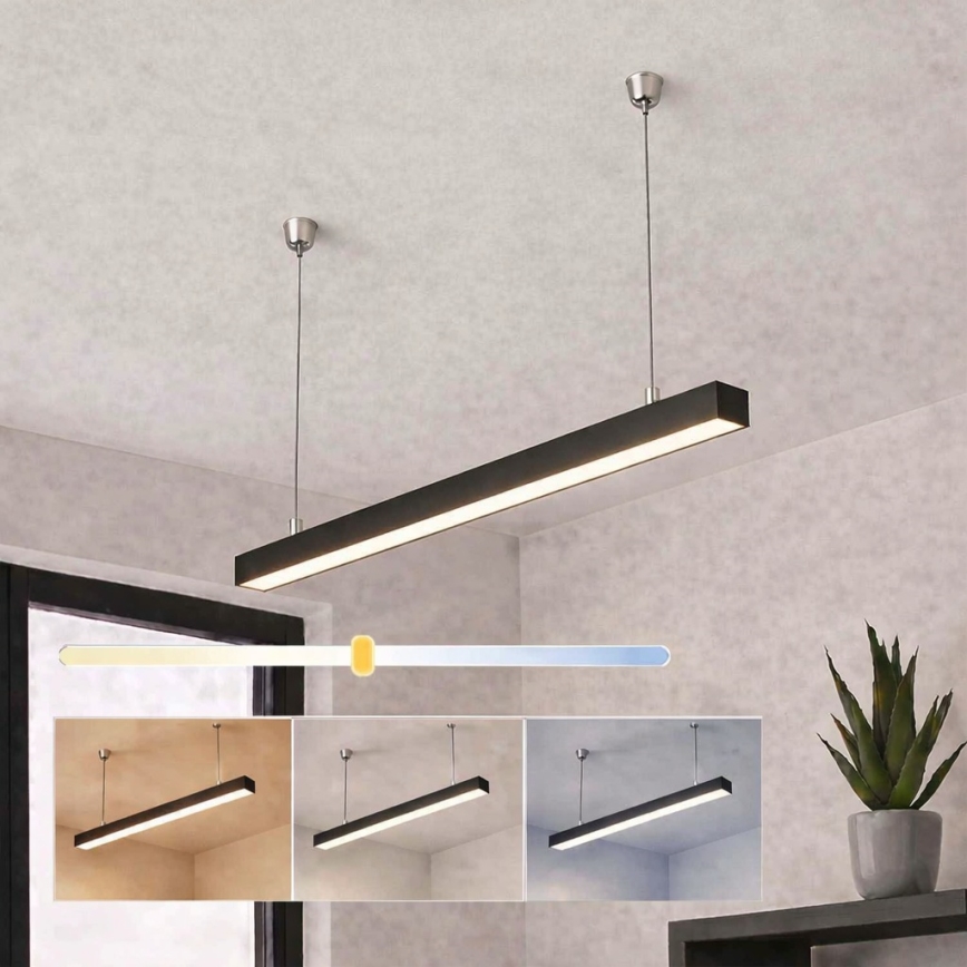Brilagi - підвісний світильник FULLDAY LED/20/30/40W/230V 2700/4000/6000K 120 см чорний