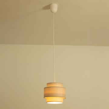 Brilagi - Підвісний світильник на шнурі RESNA 1xE27/60W/230V Ø 20 см бежева