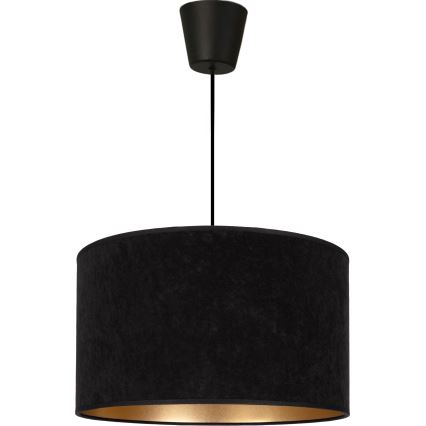 Brilagi - Підвісний світильник на тросі VELVET 1xE27/60W/230V, діаметр 40 см, чорний/золотий
