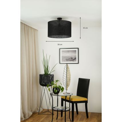 Brilagi - Накладна люстра TUBES ROLLER 1xE27/15W/230V діаметром 50 см чорна