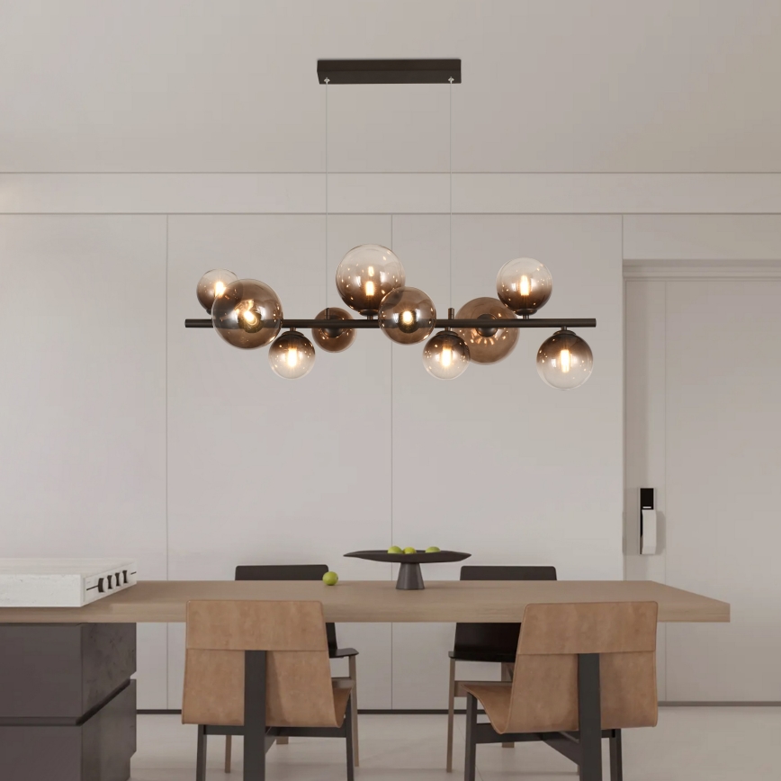 Brilagi - подвесная LED-люстра на тросе MILLA 10xG9/3W/230V коричневая/дымчато-коричневая