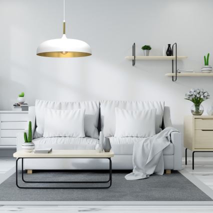 Brilagi - Подвесная люстра ABRAHAM 1xE27/60W/230V диаметр 45 см белый