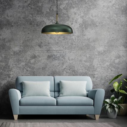 Brilagi - Подвесная люстра ABRAHAM 1xE27/60W/230V диаметр 45 см зеленый