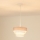 Brilagi - Подвесная люстра ALASKA LUNETA 1xE27/15W/230V диаметр 25 см серый/кремовый