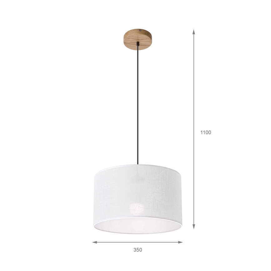 Brilagi - Подвесная люстра ANTHONY 1xE27/60W/230V дуб/белый