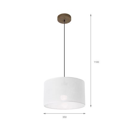 Brilagi - Подвесная люстра ANTHONY 1xE27/60W/230V дуб/белый