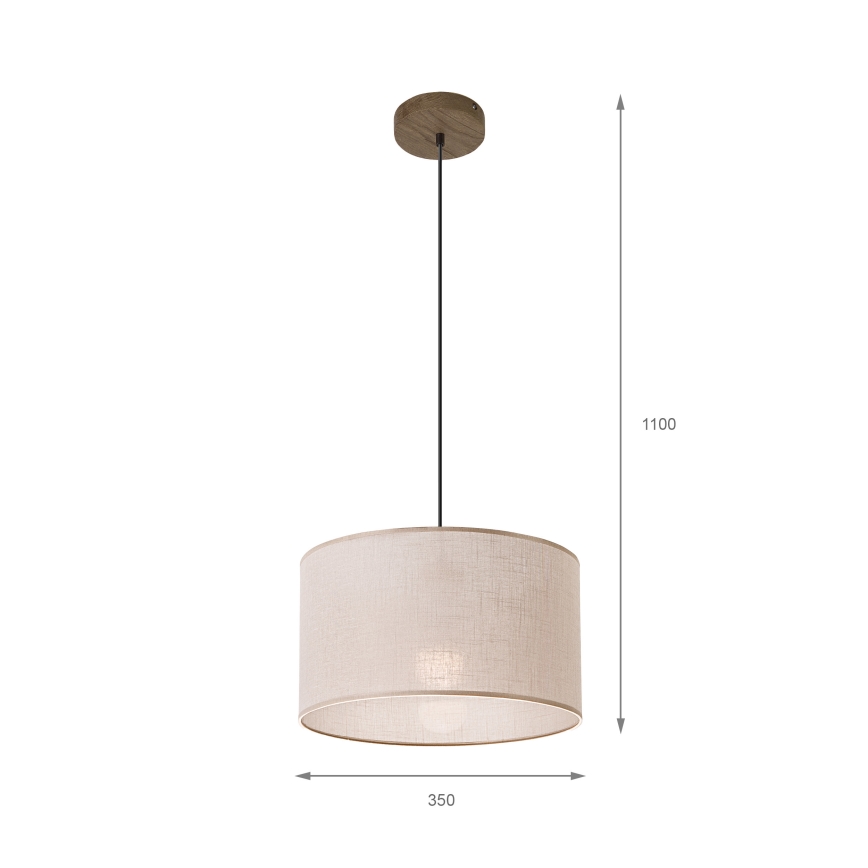 Brilagi - Подвесная люстра ANTHONY 1xE27/60W/230V дуб/бежевый