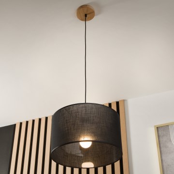 Brilagi - Подвесная люстра ANTHONY 1xE27/60W/230V дуб/черный