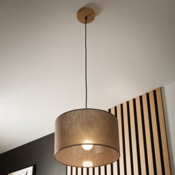 Brilagi - Подвесная люстра ANTHONY 1xE27/60W/230V дуб/коричневый