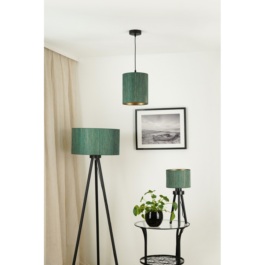 Brilagi - Подвесная люстра BOSTON ROLLER 1xE27/15W/230V диаметр 21 см сено зеленый/золотистый