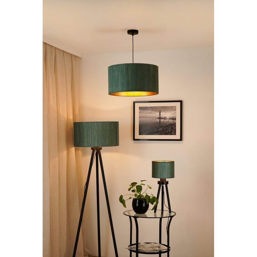 Brilagi - Подвесная люстра BOSTON ROLLER 1xE27/15W/230V диаметр 45 см сено зеленый/золотистый