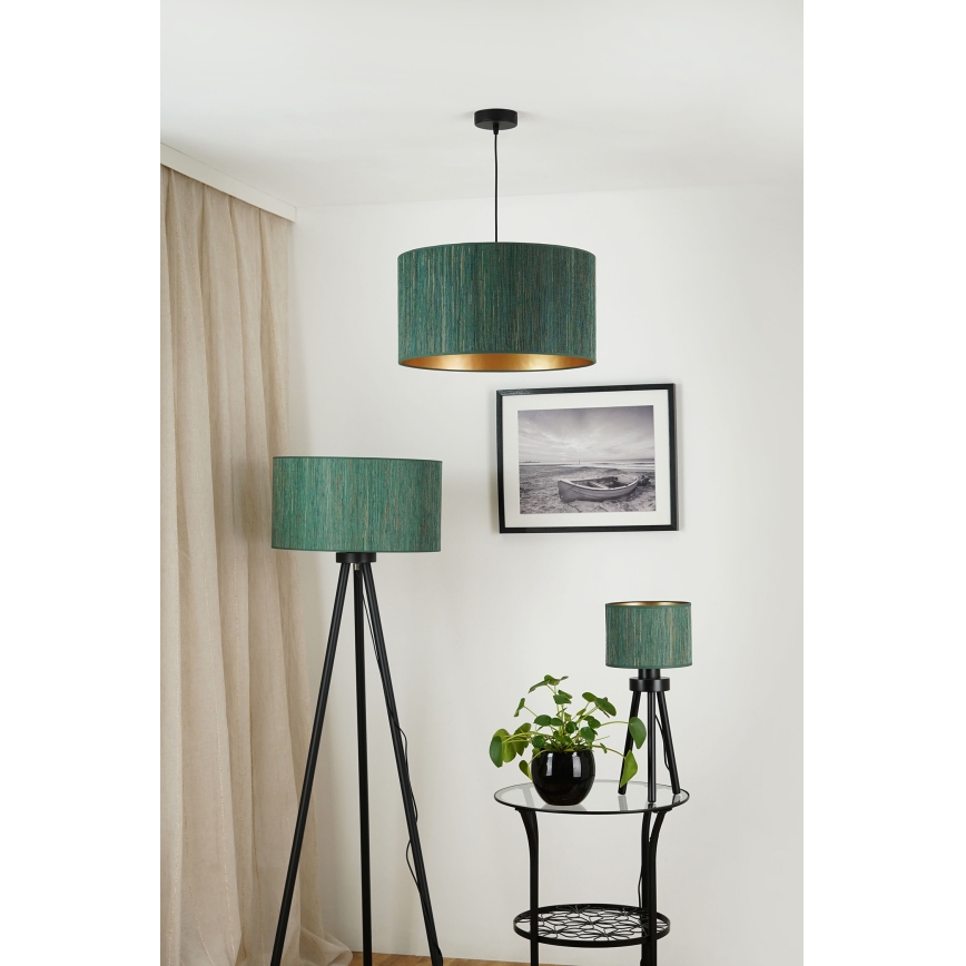 Brilagi - Подвесная люстра BOSTON ROLLER 1xE27/15W/230V диаметр 45 см сено зеленый/золотистый