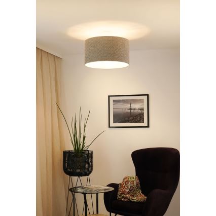 Brilagi - Подвесная люстра BOUCLE ROLLER 1xE27/15W/230V диаметр 45 см серый