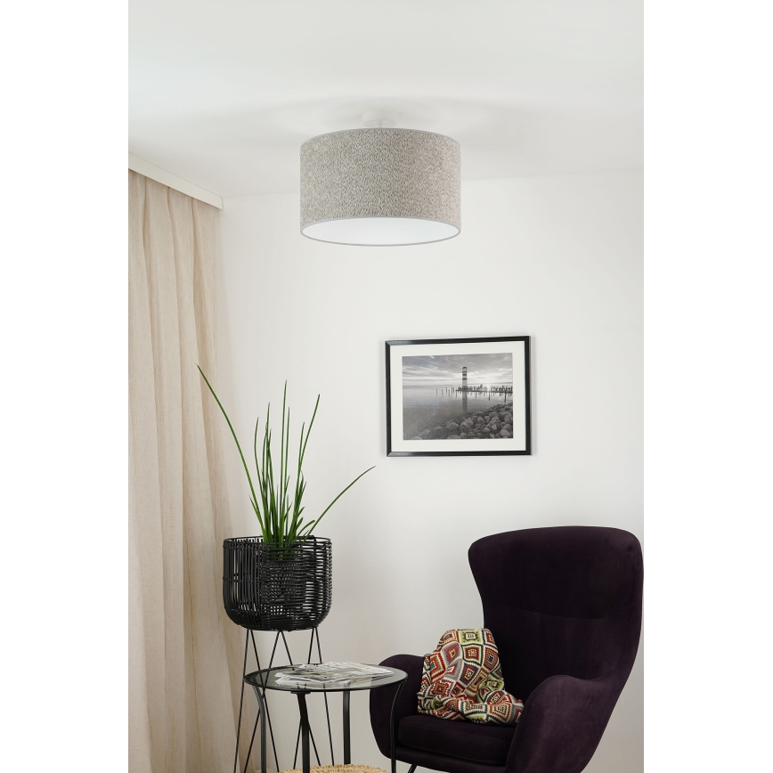 Brilagi - Подвесная люстра BOUCLE ROLLER 1xE27/15W/230V диаметр 45 см серый