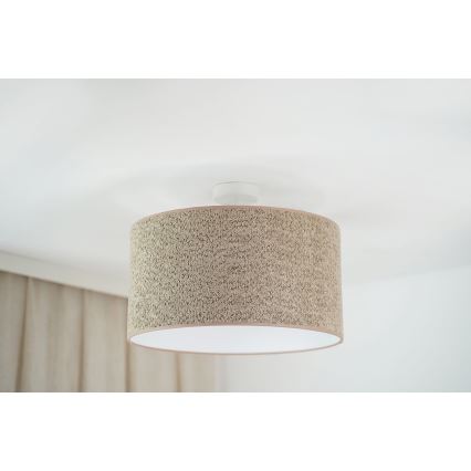 Brilagi - Подвесная люстра BOUCLE ROLLER 1xE27/15W/230V диаметр 45 см коричневый