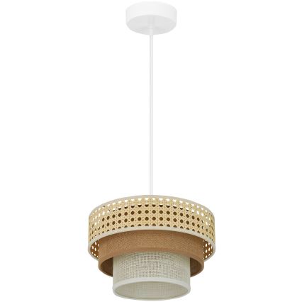 Brilagi - Подвесная люстра CEDAR LUNETA 1xE27/15W/230V диаметр 25 см бежевый/коричневый/кремовый
