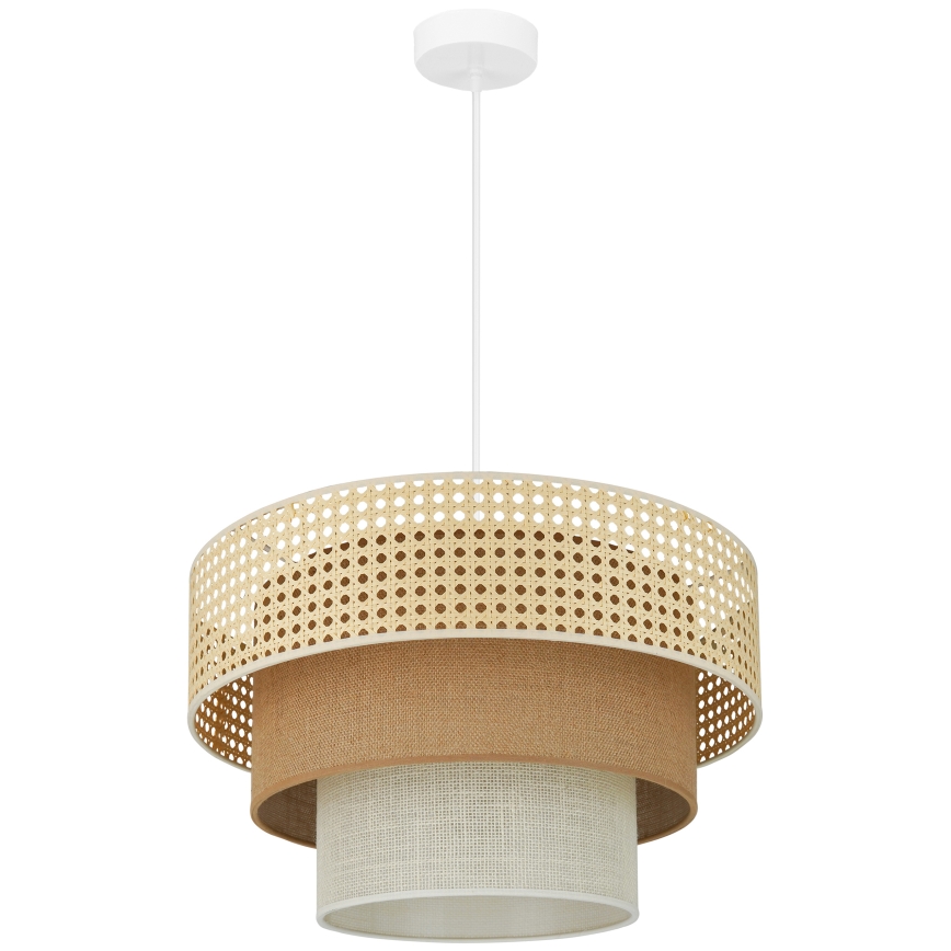 Brilagi - Подвесная люстра CEDAR LUNETA 1xE27/15W/230V диаметр 45 см бежевый/коричневый/кремовый