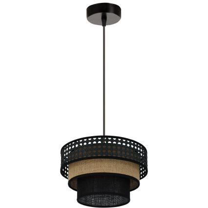 Brilagi - Подвесная люстра DAKOTA LUNETA 1xE27/15W/230V диаметр 25 см черный/бежевый