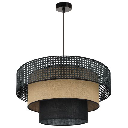 Brilagi - Подвесная люстра DAKOTA LUNETA 1xE27/15W/230V диаметр 60 см черный/бежевый