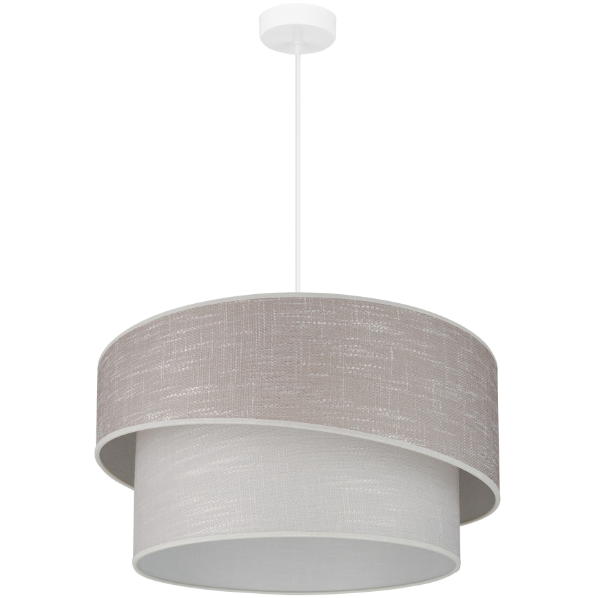 Brilagi - Подвесная люстра DOVER SHINE 1xE27/15W/230V диаметр 50 см серый/кремовый