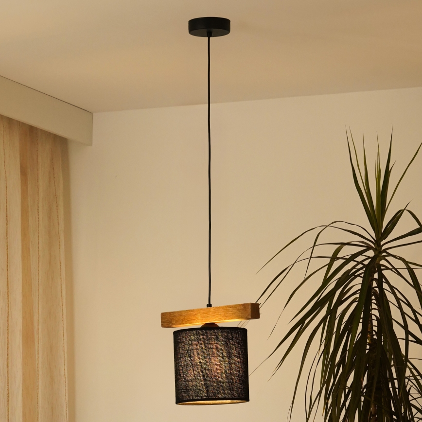 Brilagi - Подвесная люстра FOREST 1xE27/15W/230V сосна/черный
