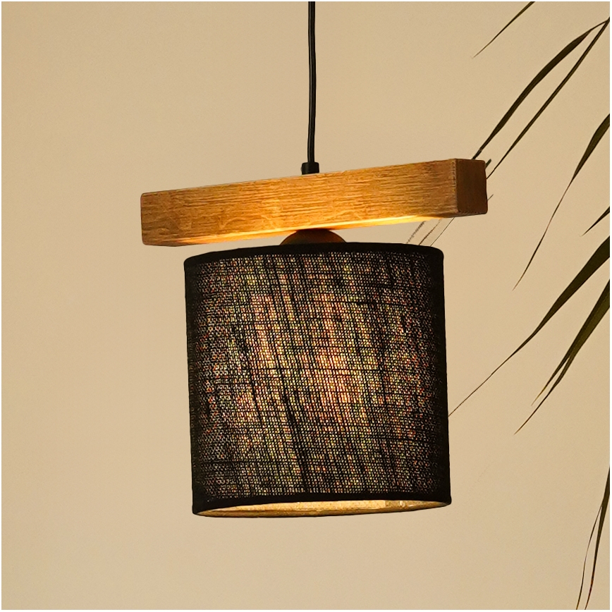 Brilagi - Подвесная люстра FOREST 1xE27/15W/230V сосна/черный