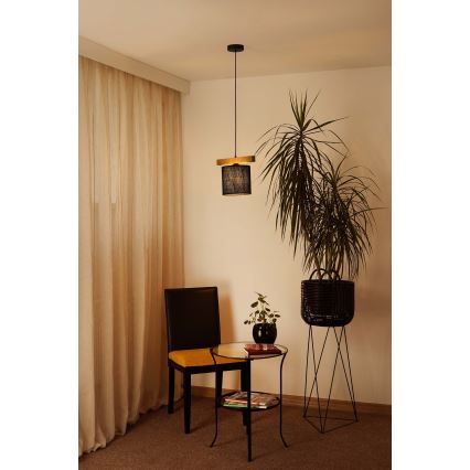 Brilagi - Подвесная люстра FOREST 1xE27/15W/230V сосна/черный