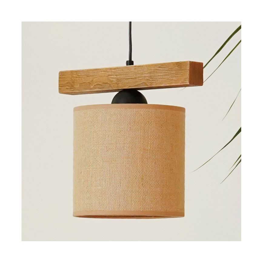 Brilagi - Подвесная люстра FOREST 1xE27/15W/230V сосна/коричневый/черный