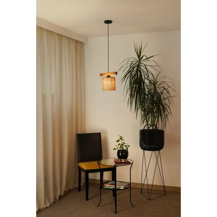 Brilagi - Подвесная люстра FOREST 1xE27/15W/230V сосна/коричневый/черный