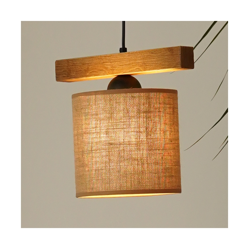 Brilagi - Подвесная люстра FOREST 1xE27/15W/230V сосна/коричневый/черный