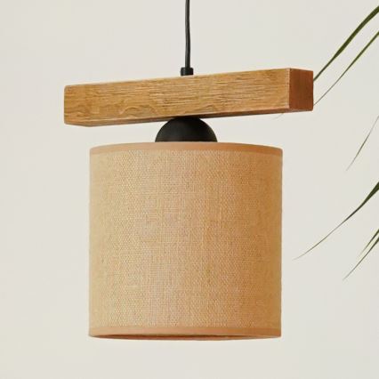 Brilagi - Подвесная люстра FOREST 1xE27/15W/230V сосна/коричневый/черный
