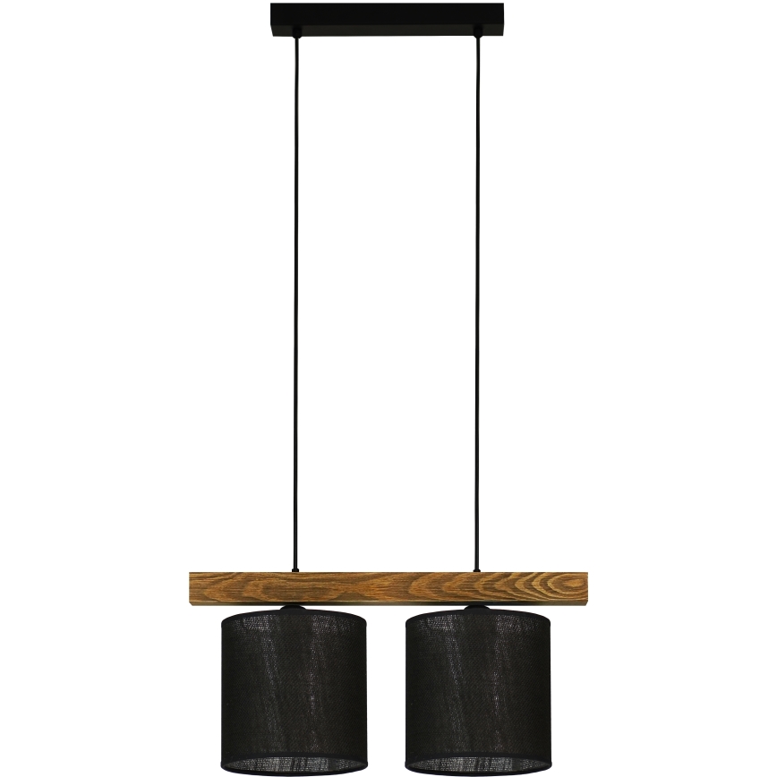 Brilagi - Подвесная люстра FOREST 2xE27/15W/230V сосна/черный