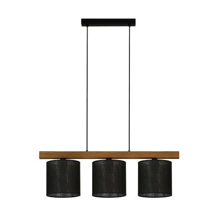 Brilagi - Подвесная люстра FOREST 3xE27/15W/230V сосна/черный