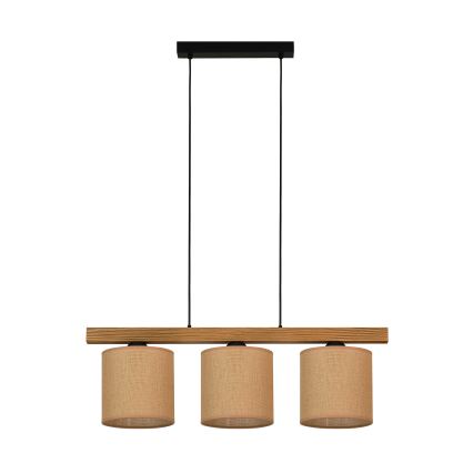 Brilagi - Подвесная люстра FOREST 3xE27/15W/230V сосна/коричневый/черный