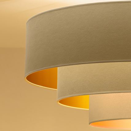 Brilagi - Подвесная люстра LUNETA на тросе 1xE27/60W/230V, диаметр 40 см, кремовый/золотой