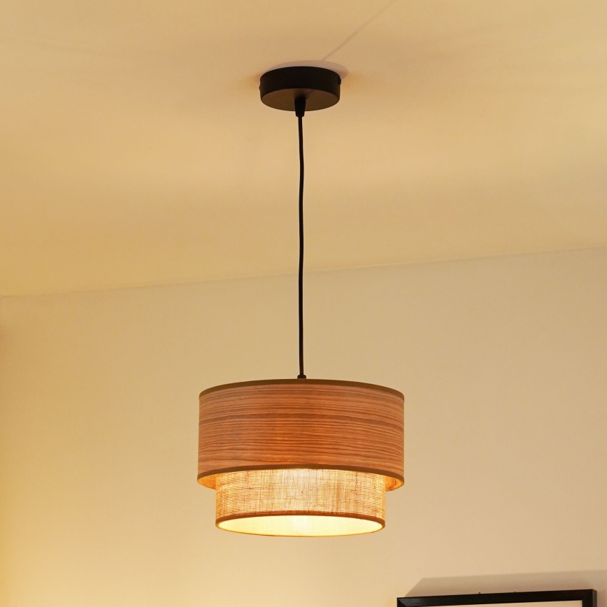 Brilagi - Подвесная люстра MONTANA BOHO 1xE27/15W/230V диаметр 25 см коричневый/черный