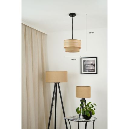 Brilagi - Подвесная люстра MONTANA BOHO 1xE27/15W/230V диаметр 25 см коричневый/черный