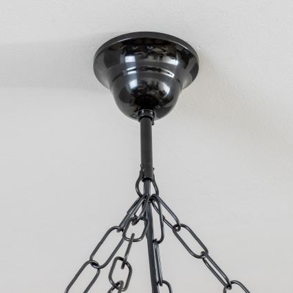 Brilagi - Подвесная люстра на цепи ROATA 8xE14/40W/230V диам. 70 см бук/орех