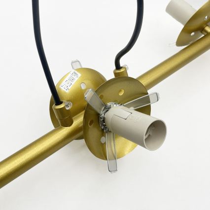 Brilagi - Подвесная люстра на тросе MALONY 6xE14/20W/230V золотая